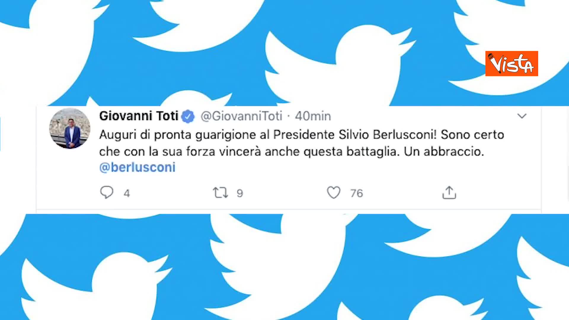 Berlusconi Positivo Al Covid Gli Auguri Di Pronta Guarigione Da Alleati E Avversari Su Twitter Milano